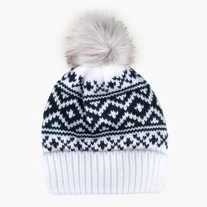 High Quality Custom Logo Beanie <b>Hat</b> for <b>Men</b> Women <b>Winter</b> <b>Hats</b> for Women <b>Men</b> Soft Warm Unisex Cuffed Jacquard Beanie Knitted Cap - Product Image 4