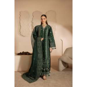 Vestido Bordado Mehmatal-Zinia-Lawn, Elegante Estilo para Madre de la Novia-MBN-07 - Product Image 1