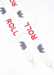 Correas de bolso de cuentas de semillas de oro blanco personalizadas, forma y diseño únicos, correa de monedero con cuentas, accesorios de moda - Product Image 5