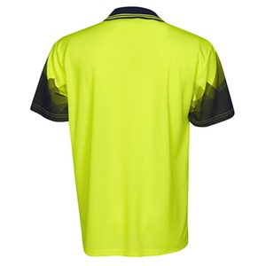 เสื้อโปโลแขนสั้นคอปกแบบลำลองของผู้ชายเสื้อคอตตอนโพลีเอสเตอร์ระบายอากาศได้ดีโลโก้แบบตั้งสูงออกแบบได้ตามต้องการดีไซน์ใหม่ - Product Image 2