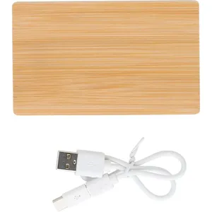 Power Bank Personalizzato in Bambù con Rubino per Gadget Promozionali - Product Image 2