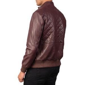 Chaqueta de cuero de motorista de último estilo 2025 para hombre, chaqueta de cuero de oveja personalizada para hombre, chaqueta de cuero acolchada - Product Image 4