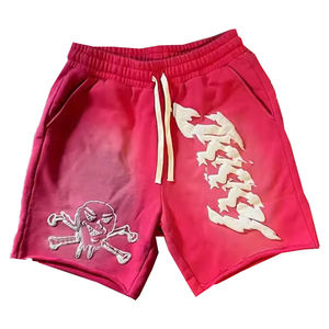 OEM&ODM Heavy Weight <b>Men's</b> Cotton <b>Shorts</b> Raw Hem Acid Wash Plain Fleece Streetwear <b>Shorts</b> Sports Drawstring Cargo <b>Short</b> for <b>Men</b> - Product Image 1