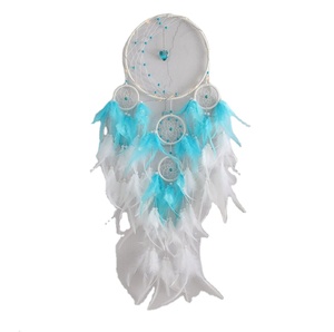 Plume bohème attrape-rêves lune attrape-rêves suspendus décoration murale pour salon pour tenture murale décor à la maison - Product Image 1