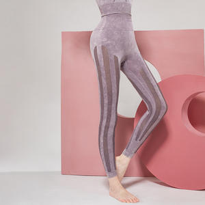 Mallas de Yoga de la mejor calidad, Spandex de pantalones acampanados, mallas de Yoga con cordón reflectante - Product Image 2