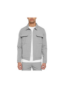 Conjuntos de ropa de abrigo para hombre, conjunto de chándal informal con logotipo personalizado, conjunto de dos piezas, conjunto de chándal cortavientos de carga de algodón y nailon - Product Image 4