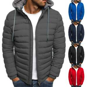 Veste d'hiver unisexe personnalisable avec logo, en toile épaisse, à capuche, chaude, matelassée, tendance, OEM, de haute qualité, décontractée - Product Image 6