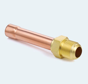 Unión de Latón para Condensador de 5/8, Tubo de Cobre de 8 cm, 23G, 7/8 - 14 SAE, Abocardado de 1050 PSI, Accesorio de Refrigerante de CA Soldado, India - Product Image 3