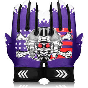 Gants de réception de football de qualité supérieure impression par sublimation d'équipe personnalisée équipement de sport personnalisé gants de football légers - Product Image 1