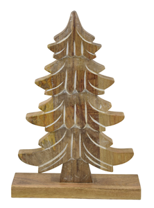 Figurine de sapin de Noël en bois rustique - Product Image 2
