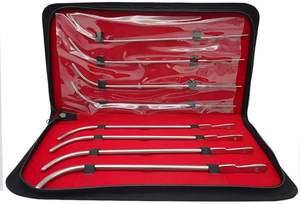 Juego de sondas uretrales profesionales Medivolve Van Buren, 8 piezas, 11 pulgadas, acero inoxidable de grado médico manual, clase I, 1 año - Product Image 6