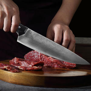 Wholesale Customized High Quality OEM ODM Service Chefs <b>Knife</b> Damascus <b>Kitchen</b> <b>Knives</b> <b>Sharp</b> Blade Cooking <b>Knife</b> With Wood Handle - Product Image 3
