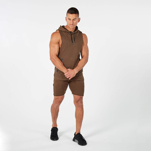 Nuevo estilo logotipo personalizado hombres entrenamiento en blanco pantalones cortos de sudor 100% algodón orgánico tela polar pantalones cortos de cáñamo - Product Image 6