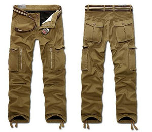 Pantalon cargo pour homme personnalisé, pantalon multi-poches, style streetwear, rubans, pantalon cargo avec plusieurs poches, vêtements techniques - Product Image 6