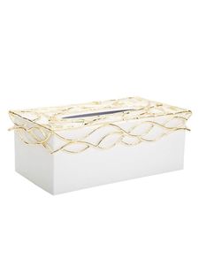 Porte-papier de soie en métal de luxe forme personnalisée idéal pour le présentoir de serviettes de bain et l'organisation élégante du bureau - Product Image 6