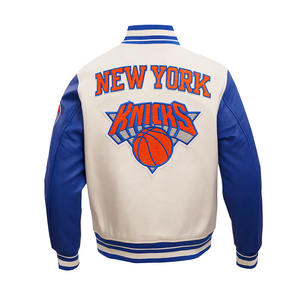 แจ็คเก็ตวาร์ซิตี้คุณภาพดีที่สุด ออกแบบตามสั่ง ขนาดสำหรับผู้ชาย คอตั้ง ปักโลโก้ตามสั่ง ทำจากผ้าขนสัตว์ 100% แบบเบสบอล - Product Image 5