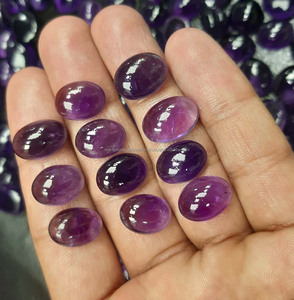 พลอยฟลูออไรต์ทรงหลังเบี้ยเกรดสูงสุด10มม. อัญมณีทรงหลวมเรียบสำหรับเทศกาลฤดูร้อนเครื่องประดับหินผสมลูกปัด Hari OM Creations IGI - Product Image 4