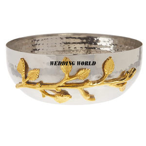 Cuenco de Metal Martillado para Chocolate, Plato de Chocolate Hecho a Mano Chapado en Plata, Diseñador Más Vendido, Venta Al por Mayor, Nueva Bandeja de Chocolate - Product Image 4