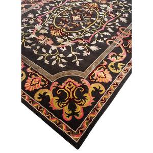 พรมขนสัตว์ผสมวิสโคสทอมือลายดอกไม้สีเบจ-น้ำตาล ยี่ห้อ Kora สำหรับบ้าน รูปทรงสี่เหลี่ยมผืนผ้า ขนาด 4 เมตร หนา 10 มม. เหมาะสำหรับห้องนอน ห้องนั่งเล่น และทางเดิน รุ่น TRA-14629 - Product Image 2