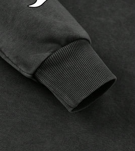 Sweat à capuche surdimensionné pour hommes à la mode avec lettre et caractère imprimé à capuche décontracté à manches longues coupe ample 100% coton polaire à capuche hommes - Product Image 4