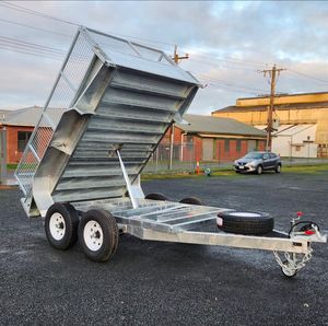 Remolque Hidráulico Azul con Función de Inclinación, Eje Doble, Transporte Agrícola, Diseño de 4 Ruedas, Alto Nivel de Seguridad - Product Image 5