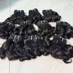 Extensions de cheveux alignées sur les cuticules du temple du vendeur brut vierge indien de haute qualité Faisceaux de couleur naturelle approuvés par les clients - Product Image 1