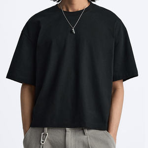 Ras du cou blanc plaine t-shirt pour hommes unisexe personnalisé 100% Premium coton T-Shirt haute qualité col rond tricoté T-Shirt 2025 - Product Image 3