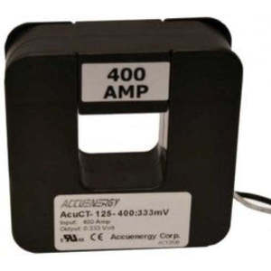Transformador de Corriente de Núcleo Dividido Accuenergy AcuCT-125-400, Salida de 333mV, 5A Secundario, 50Hz, Monofásico, Bobina de Aluminio - Product Image 1