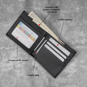 Cartera de cuero duradera de gama alta para hombre, múltiples ranuras para tarjetas, bolsillo con cremallera de gran capacidad, tarjetero elegante para reuniones diarias - Product Image 4