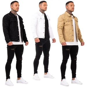 Veste en jean personnalisée pour homme avec option de logo frontal en procédé de cisaillage, couleurs et tailles personnalisées - Service OEM, commandes en gros - Product Image 1