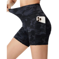 Shorts de course à compression en polyester et élasthanne de haute qualité pour femmes, leggings de yoga à taille élastique, design personnalisé
