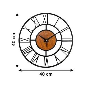 Reloj de pared romano redondo de Metal y madera de primera calidad, diseño elegante duradero, Ideal para dormitorio moderno, sala de estar u oficina - Product Image 2