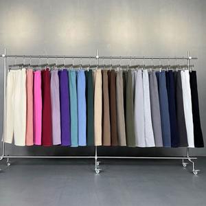 Pantalons de survêtement en molleton personnalisés OEM, lourds, à jambes larges, style streetwear, coupe décontractée, vêtements de détente vierges - Product Image 3