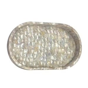 Plateau de service en incrustation d'os avec sous-verre en incrustation d'os d'Inde Sous-verres en bois faits à la main pour boissons et thé - Product Image 3