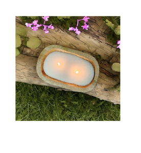 Bougie en bois moderne bol à pâte aspect naturel pour la décoration décoration de Noël maison bol à pâte en bois bougie - Product Image 3