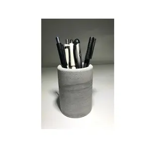 कार्यालय गर्म बिक्री के लिए बड़ा सिरेमिक पेन धारक डेस्क ऑर्गनाइज़र अनुकूलित बहुउद्देश्यीय फैशनेबल लकड़ी का पेन धारक