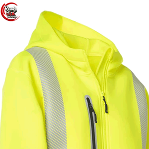 Personalizable Construcción Seguridad Reflectante Con Capucha Canguro Bolsillo Algodón Poliéster Ropa De Trabajo Sudadera Con Capucha Transpirable e Impermeable - Product Image 6
