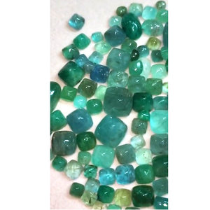 116 Pcs Natural Emerald Green 4mm-16mm Cushion Sugarloaf Cabochon 197 Cts High Quality Loose Iroc Sales Third Party Certified - Product Image 1