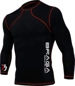 Venta al por mayor de sublimación de diseño personalizado de manga larga Rash Guard Jiu Jitsu Rash Guard Bjj Rash Guard - Product Image 3