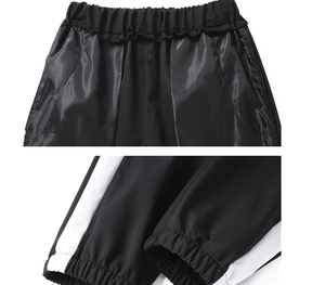 ชุดวอร์มผ้าโพลีเอสเตอร์แห้งเร็วสำหรับผู้ชายชุดออกกำลังกายในยิมสำหรับใส่วิ่งวิ่ง - Product Image 5