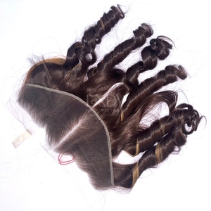 ชุด2025ผมมนุษย์สำหรับต่อผมมนุษย์สีออมเบรแบบช่อผมดิบเด้ง - Product Image 2