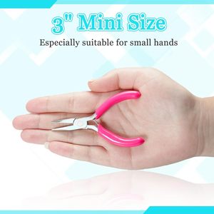 Mini <b>Bent</b> <b>Nose</b> <b>Plier</b>- Precision <b>Pliers</b> for Crafts, Jewelry, Electronic, DIY- 4-1/2 Inch - Product Image 4