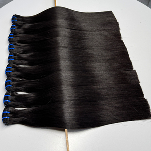 ผมตรงแบบ Bone Straight แท้ สีธรรมชาติ ยาว เนื้อผมนุ่มสลวย แบบ Double Weft ความหนาแน่นสูง สำหรับธุรกิจด้านเส้นผม - Product Image 4