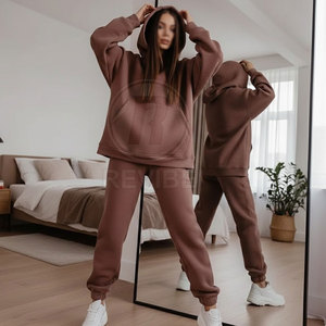 ชุดวอร์มผู้หญิงไซส์ใหญ่ ดีไซน์ล่าสุดสำหรับฤดูหนาว ราคาขายส่ง ชุดวอร์มใส่สบายสำหรับผู้หญิง - Product Image 5