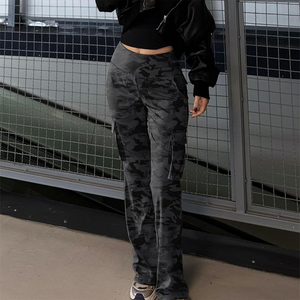 Pantalones cargo de cintura alta Cordura para mujer OEM, logotipo personalizado, talla grande, ajuste ajustable con múltiples bolsillos para uso al aire libre - Product Image 2