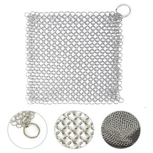 Factory Supply Dish Washing Mesh Stainless Steel Ring Mesh Scrubber 316L - Product Image 5