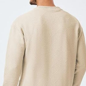 Sweat à capuche à col rond brodé de haute qualité unisexe Logo personnalisé 100% coton Vintage blanc Basics coton mélangé - Product Image 6