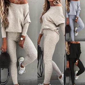 Women Hoodies Two Piece Sets High Quality Printing Hooded Sweatshirt <b>Sweatpants</b> Casual Jogging Suit Female Outwear and Trousers - Product Image 2