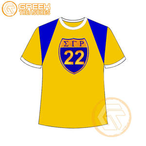 เสื้อยืด Sigma Gamma Rho สำหรับผู้หญิงเสื้อผ้าสำหรับสโมสรผ้าฝ้ายเจอร์ซีย์คุณภาพสูงระบายอากาศได้ดี - Product Image 3