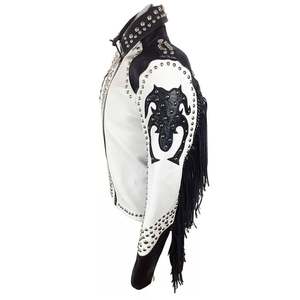 Chaqueta de Cuero y Lona Estilo Punk Rock Vintage para Hombre, Chaqueta Acolchada de Invierno Personalizada con Logotipo Frontal, Transpirable, Alta Calidad, MOQ Bajo 2026 - Product Image 2